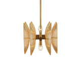 Whirlwind Rectangular Gold Chandelier