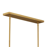Whirlwind Rectangular Gold Chandelier