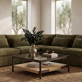 Swift Classic L Modular Sectional Dark Green
