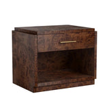 Snipes Burl Nightstand