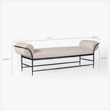 Valley Hammered Bench