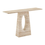 Demi Travertine Console Table