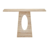 Demi Travertine Console Table