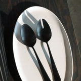 Fable Serving Spoons - Matte Black