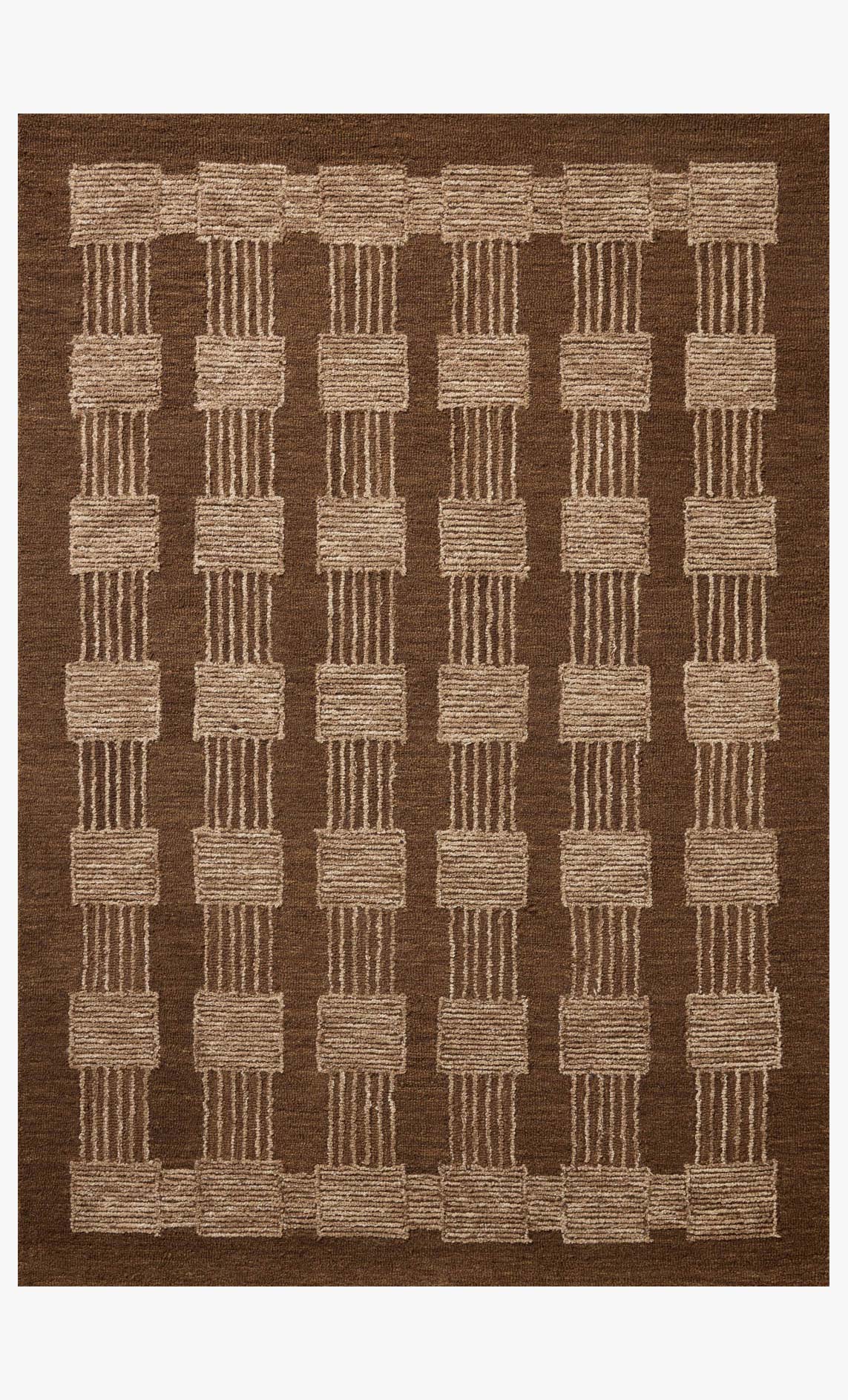 FRI-03 Espresso / Brown – full rug view