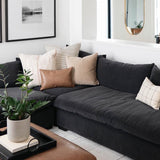 Wisconsin 3 Piece Charcoal Sectional