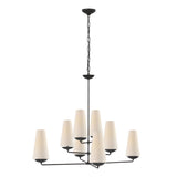 Fontaine 39.00" Offset Chandelier - Aged Iron