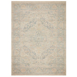 Priya Bone/Bluestone Rug