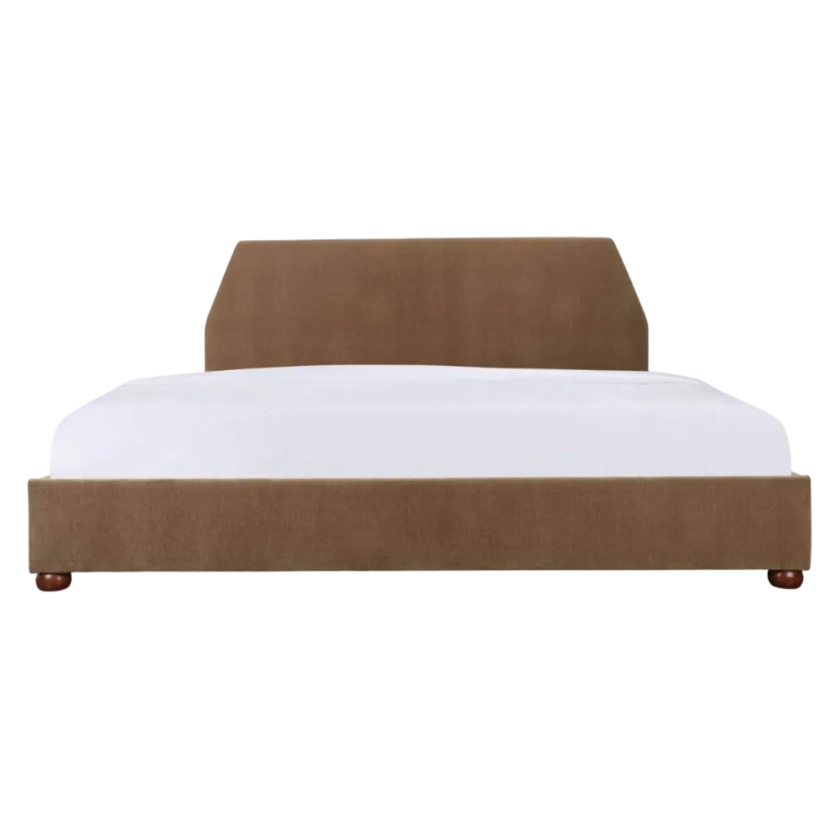 Redden King Storage Bed Light Brown – angled view