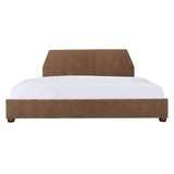 Redden King Storage Bed Light Brown – angled view