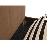 Redden King Storage Bed Light Brown – upholstery detail