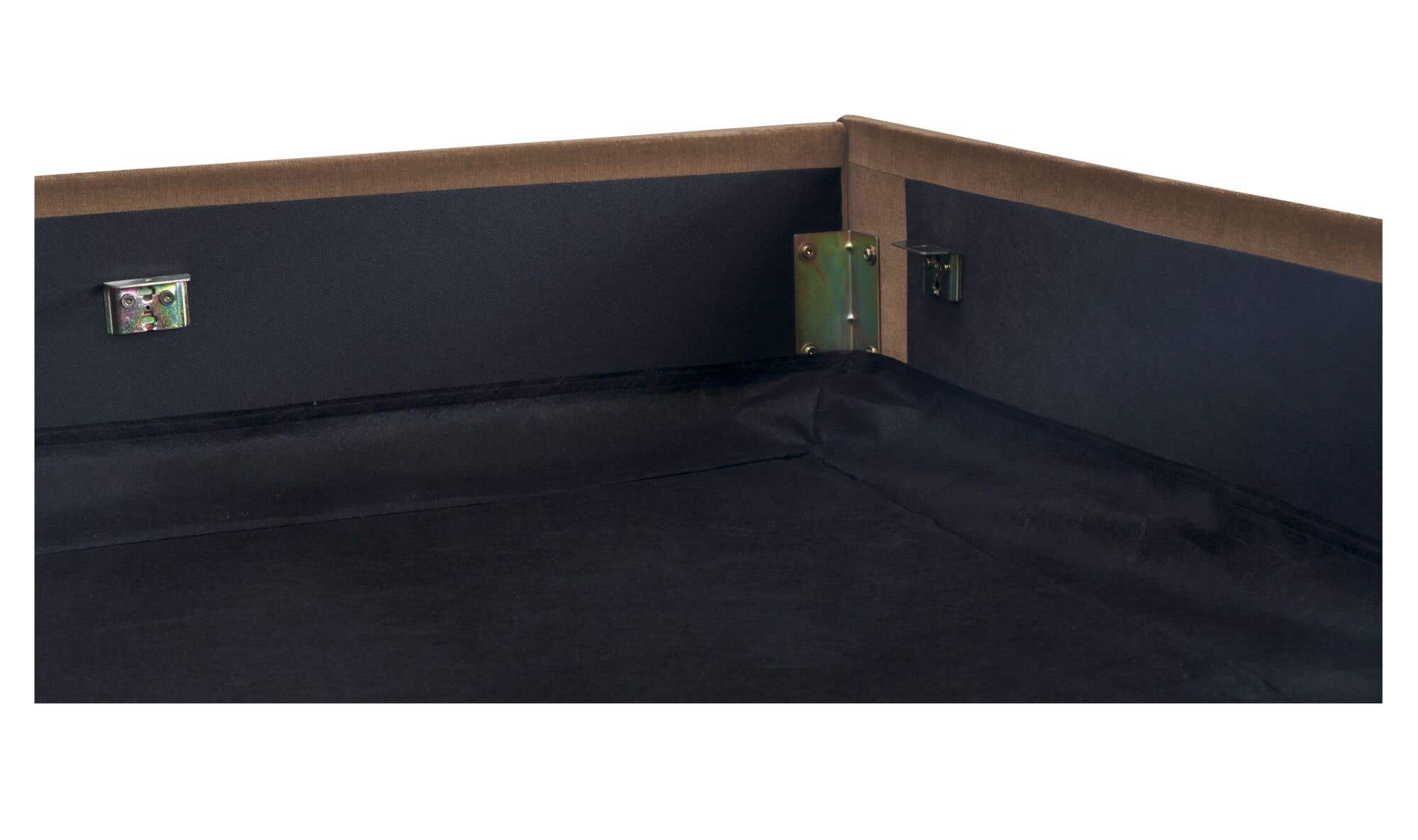 Redden King Storage Bed Light Brown – frame detail
