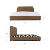 Redden King Storage Bed Light Brown – dimensions