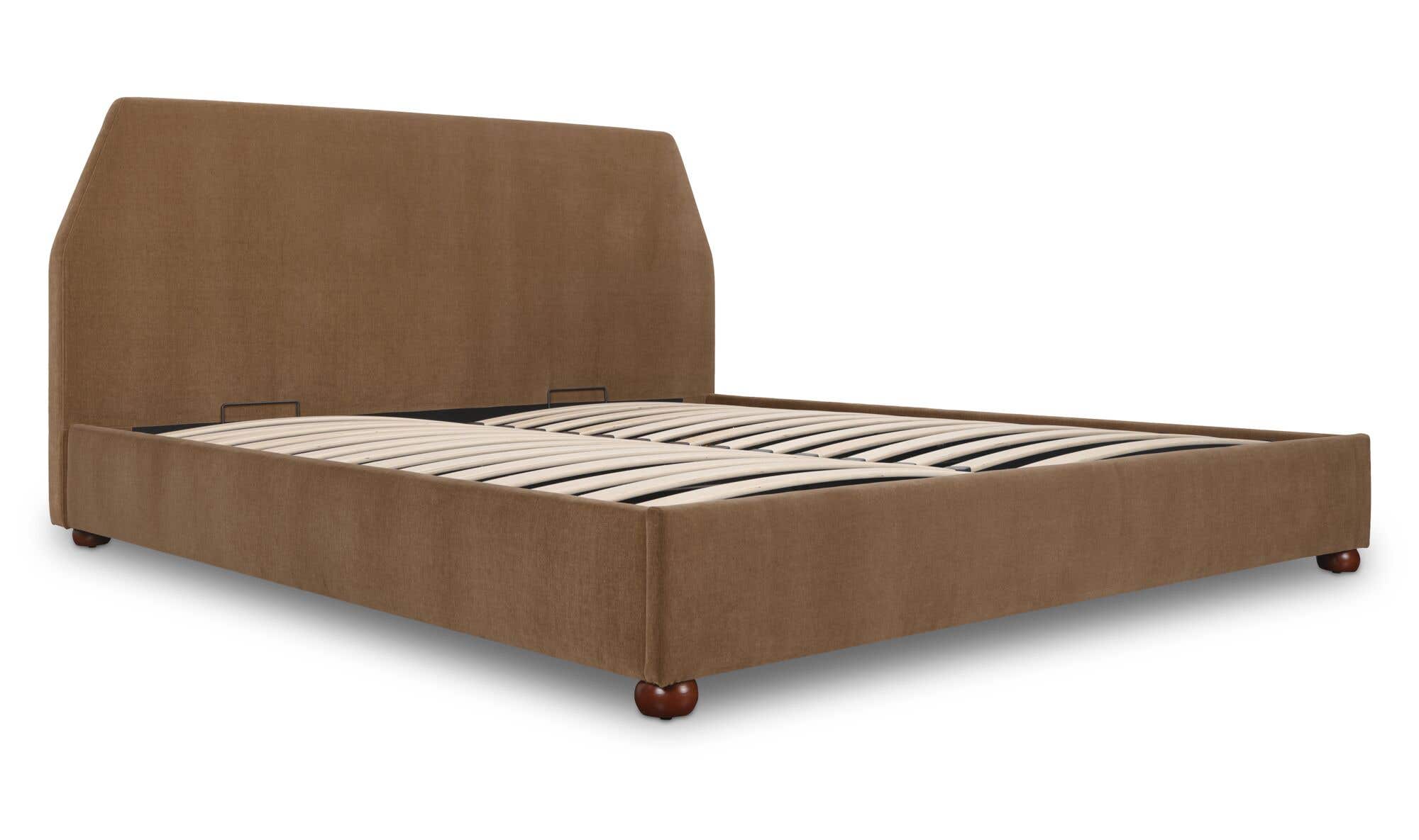 Redden King Storage Bed Light Brown – alternate angle