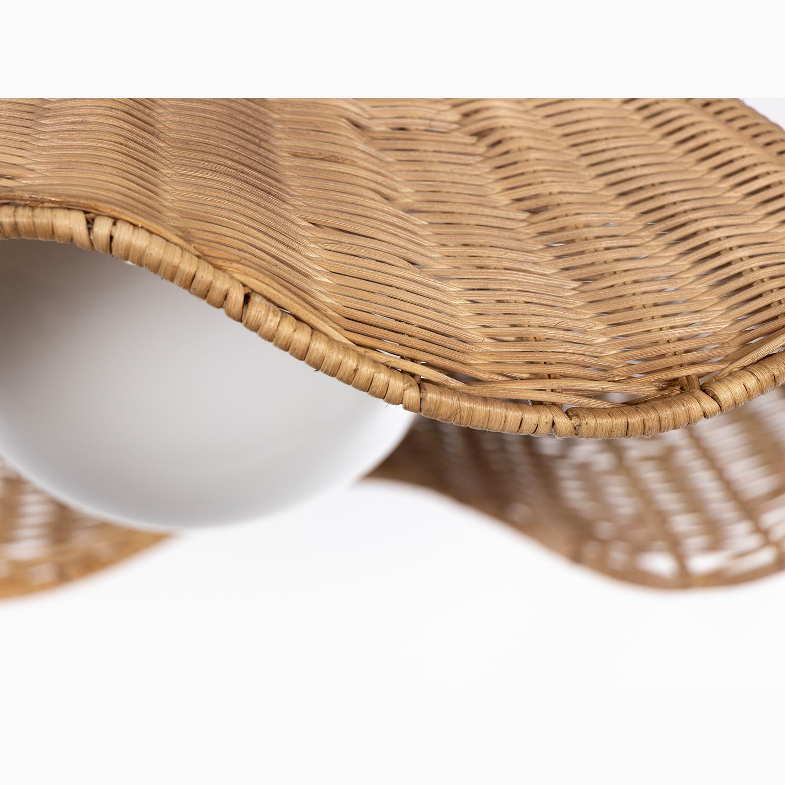 Robbie Pendant – rattan detail