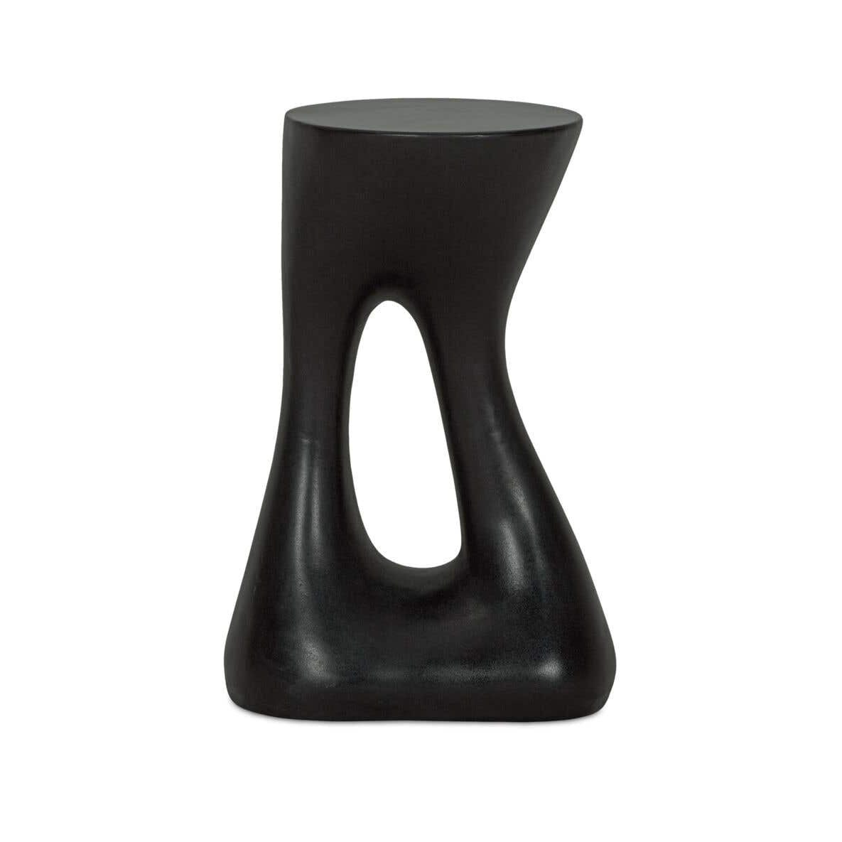 Rothko Tall Outdoor Side Table Black – hero view