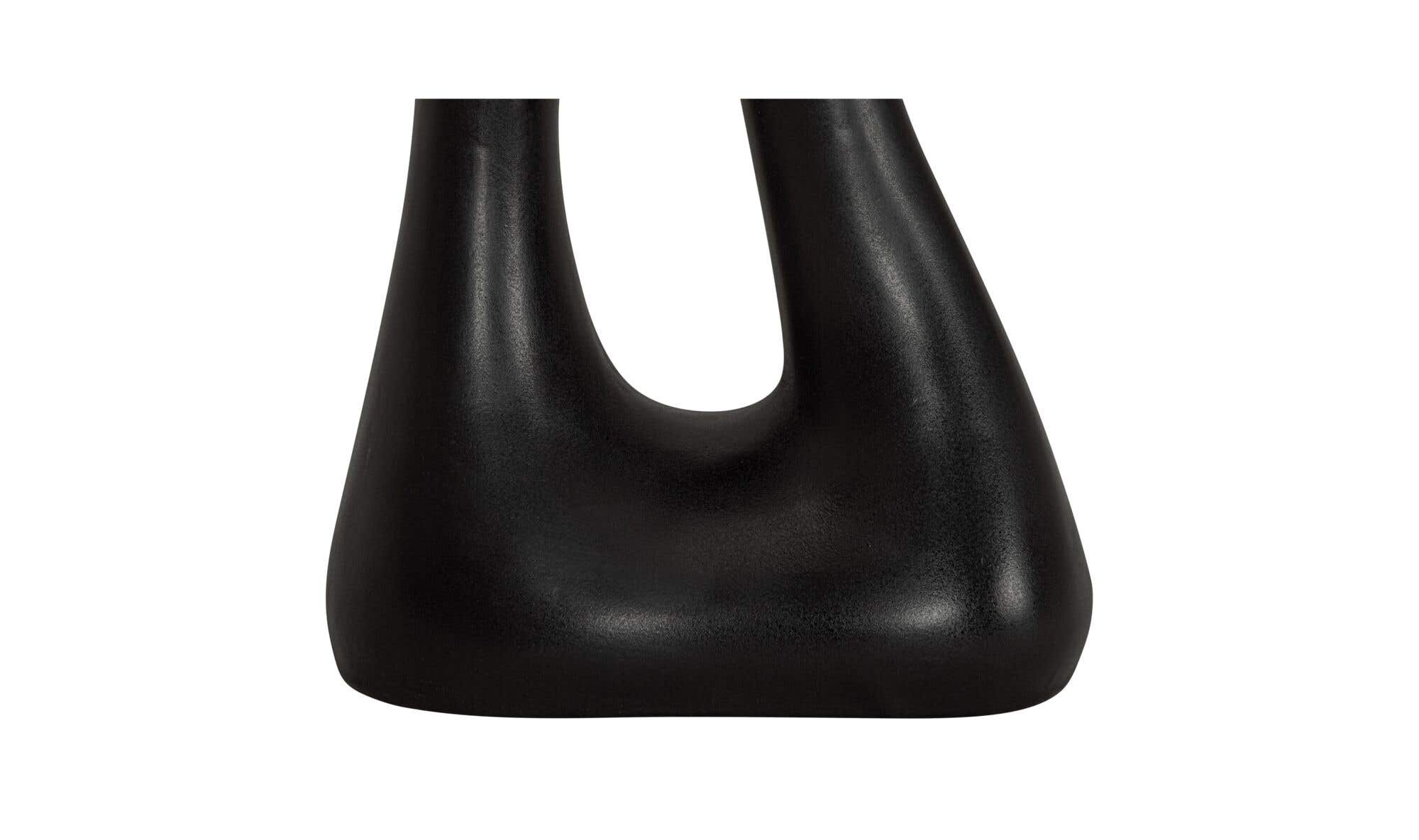 Rothko Tall Outdoor Side Table Black – concrete detail