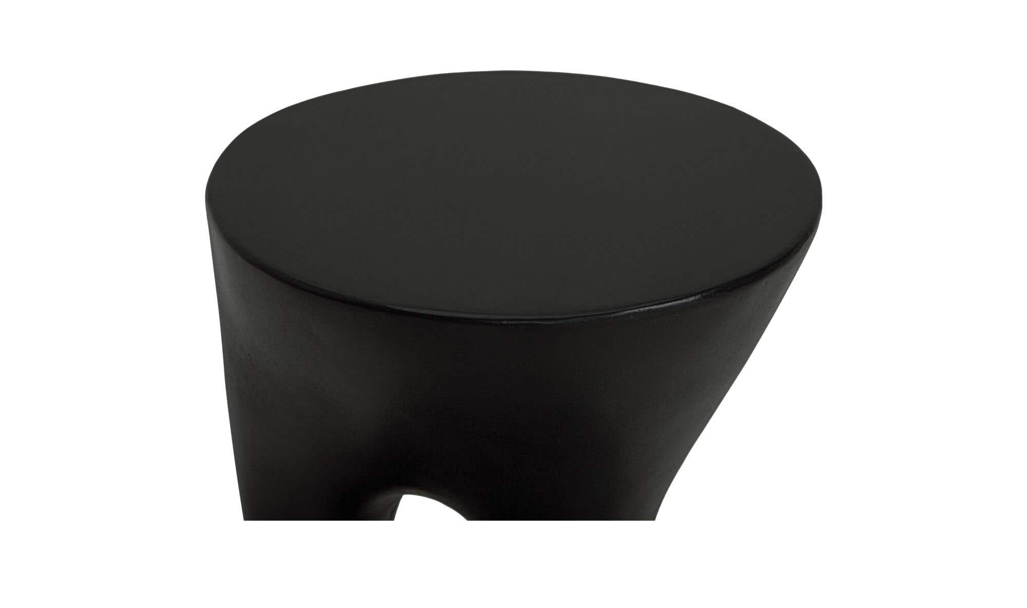Rothko Tall Outdoor Side Table Black – finish detail
