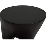 Rothko Tall Outdoor Side Table Black – finish detail