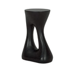 Rothko Tall Outdoor Side Table Black – right angle
