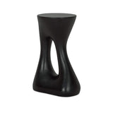 Rothko Tall Outdoor Side Table Black – right angle