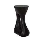 Rothko Tall Outdoor Side Table Black – back angle