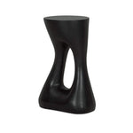 Rothko Tall Outdoor Side Table Black – left angle