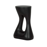 Rothko Tall Outdoor Side Table Black – left angle