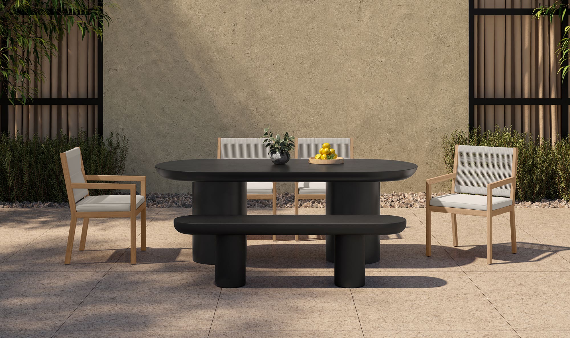 Rucola Bench Black – lifestyle