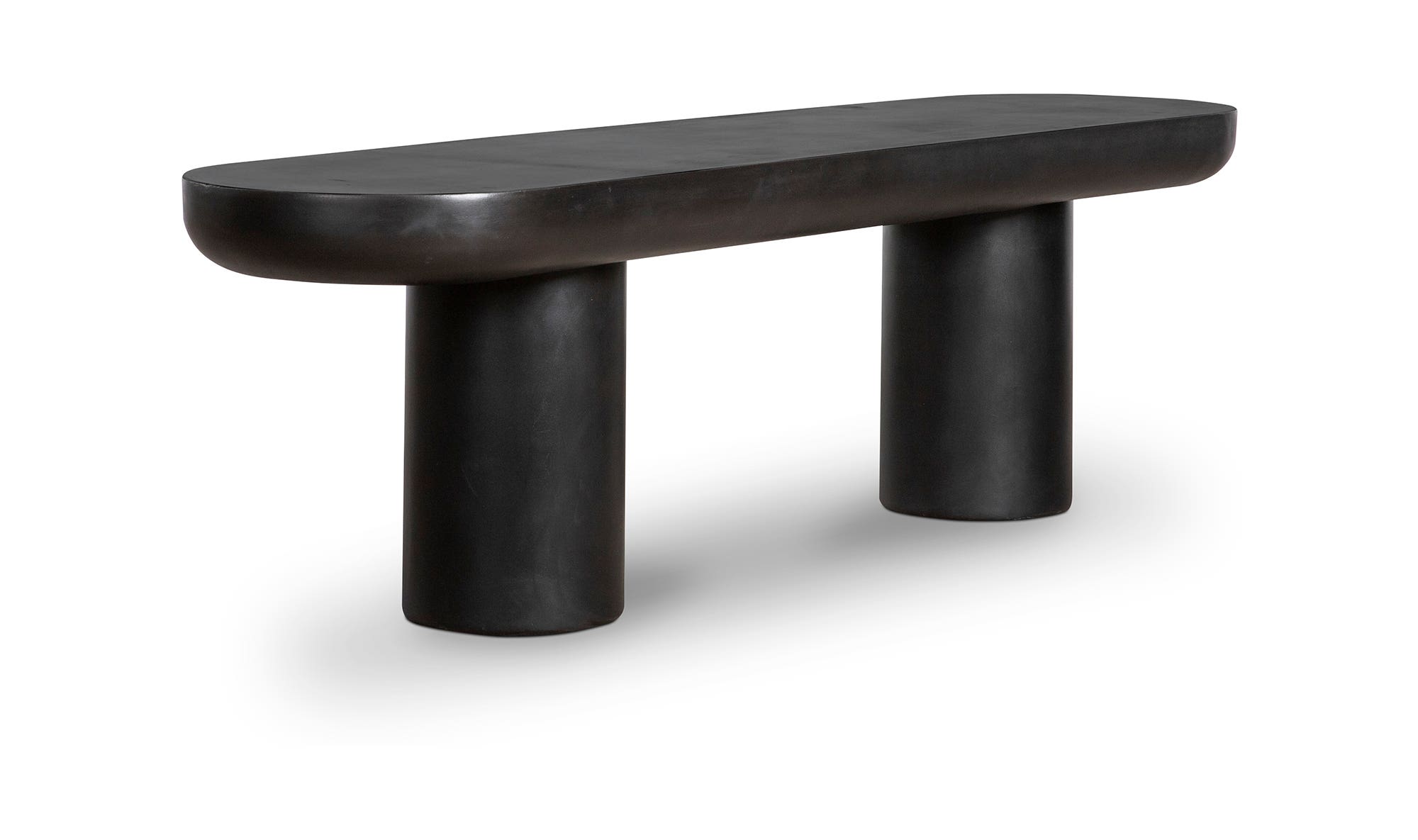 Rucola Bench Black – angled view