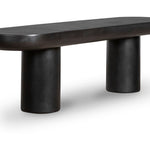 Rucola Bench Black – angled view