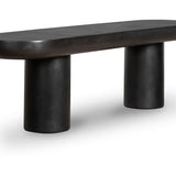 Rucola Bench Black – angled view