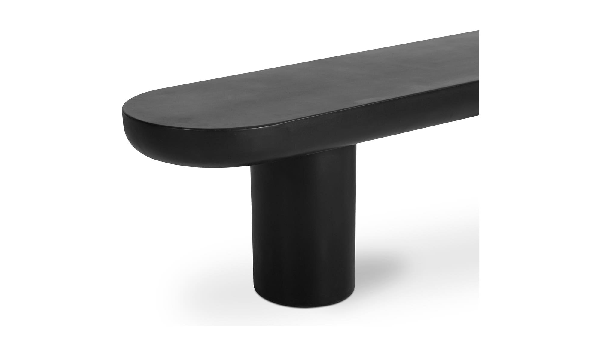 Rucola Bench Black – concrete detail