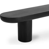 Rucola Bench Black – concrete detail