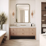 Beatrix Beige Bath Wall Sconce