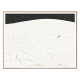 White Slopes Framed Print