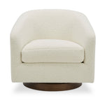 Willfarrow Swivel Chair Shearling White – front view