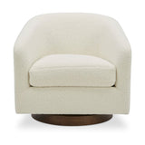 Willfarrow Swivel Chair Shearling White – front view
