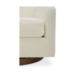 Willfarrow Swivel Chair Shearling White – base detail