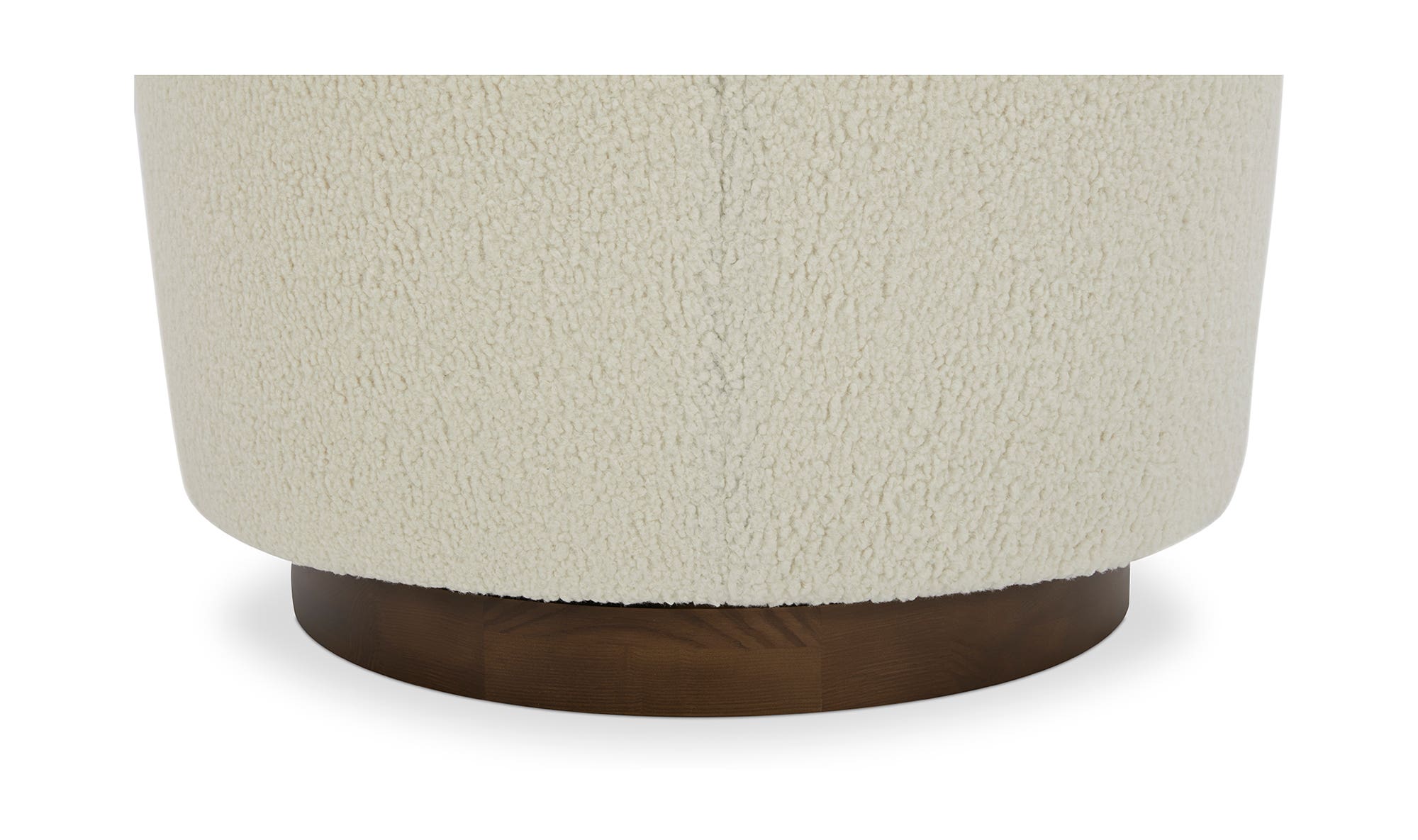 Willfarrow Swivel Chair Shearling White – chair detail