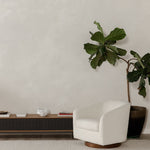 Willfarrow Swivel Chair Shearling White – upholstery lifestyle