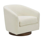 Willfarrow Swivel Chair Shearling White – right angle