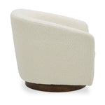 Willfarrow Swivel Chair Shearling White – side view