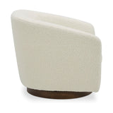 Willfarrow Swivel Chair Shearling White – side view