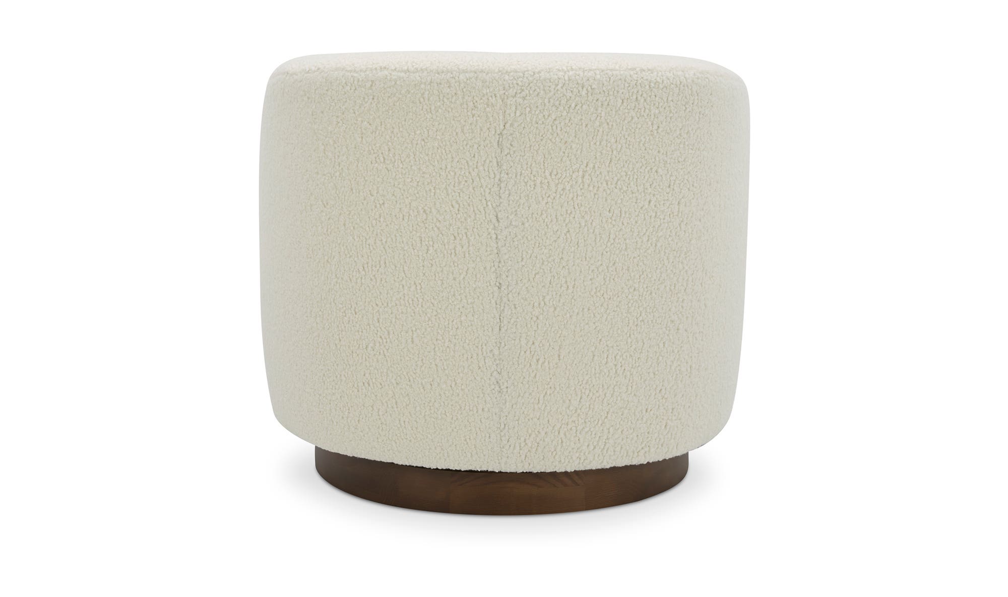 Willfarrow Swivel Chair Shearling White – back view