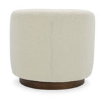 Willfarrow Swivel Chair Shearling White – back view