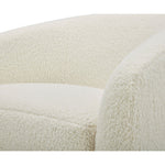 Willfarrow Swivel Chair Shearling White – upholstery detail