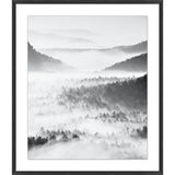 Layered Mountain Fog 1 Framed Print