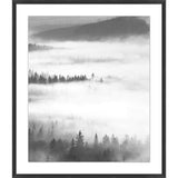 Layered Mountain Fog 2 Framed Print