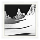 Black and White Peak Framed Print